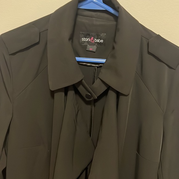 Stork & Babe Maternity Trench coat - Picture 5 of 9